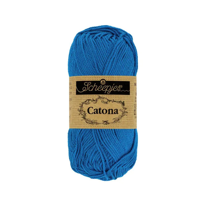 Scheepjes Catona 50g - bleu électrique (201)