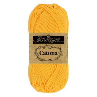 Scheepjes Catona 50g - jaune or (208)