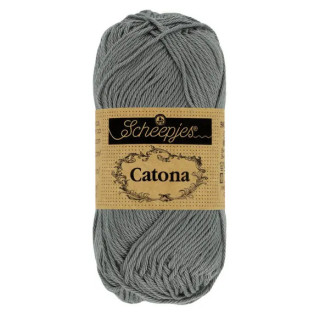 Scheepjes Catona 50g - gris métal (242)