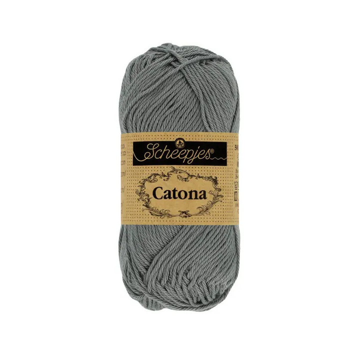Scheepjes Catona 50g - gris métal (242)