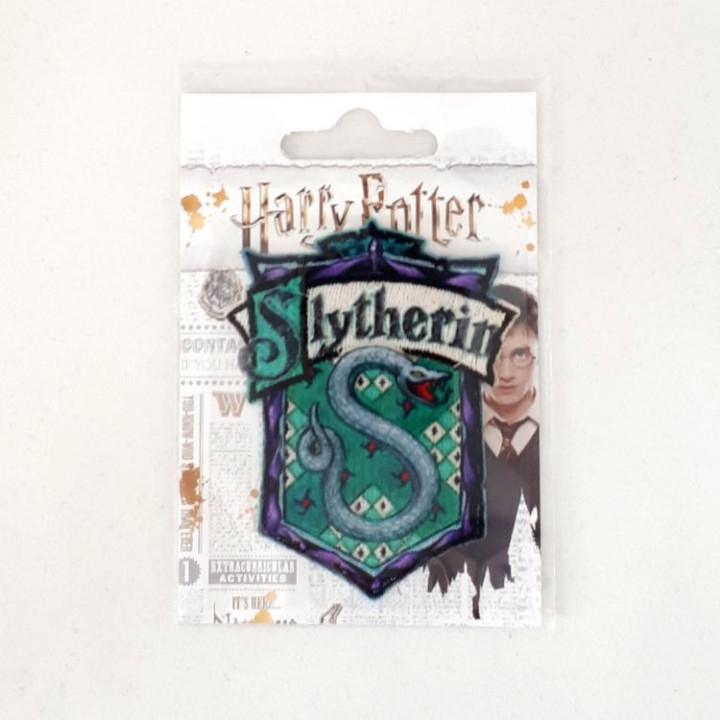 Écusson Harry Potter Serpentard thermocollant – Blason 7,6 x 6,5 cm