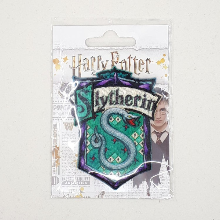 Écusson Harry Potter Serpentard thermocollant – Blason 7,6 x 6,5 cm