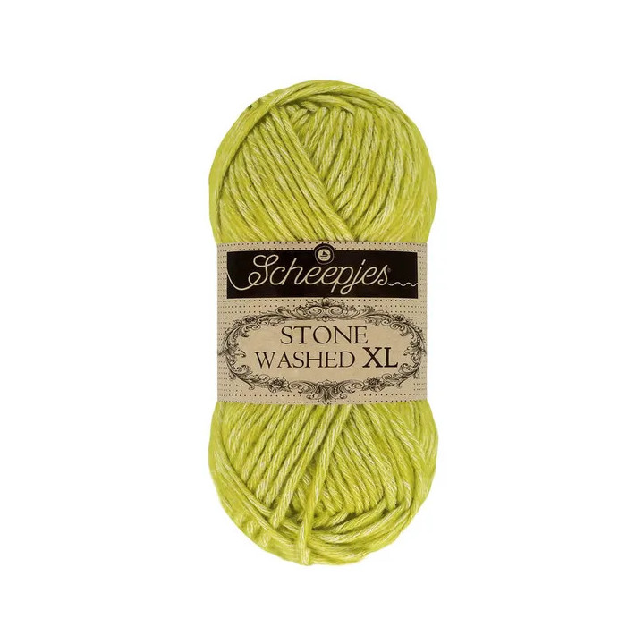 Scheepjes Stone Washed XL 50g - vert chartreuse (867)