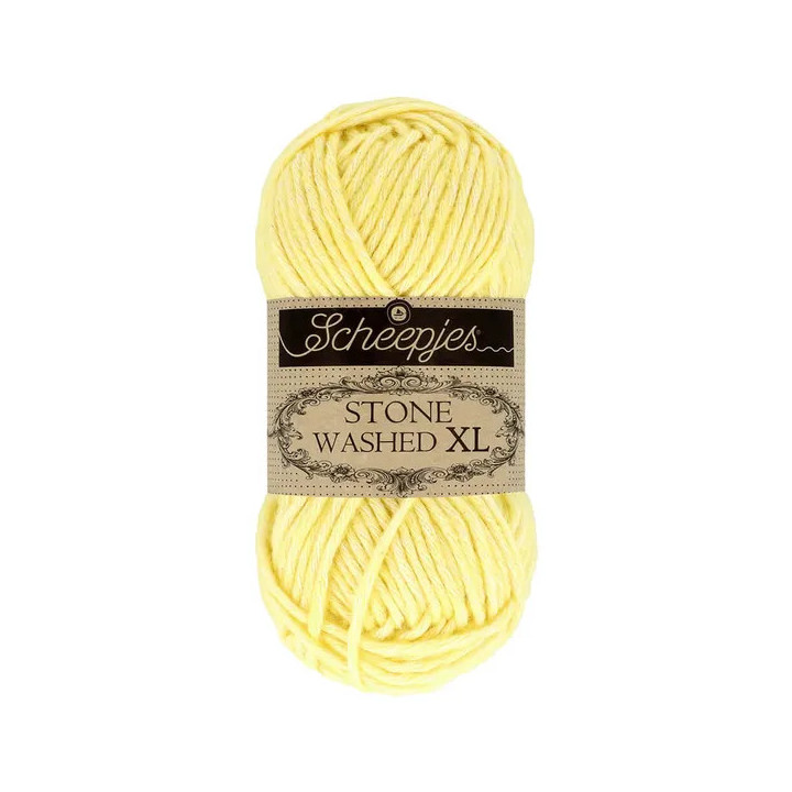 Scheepjes Stone Washed XL 50g - jaune citrine (857)