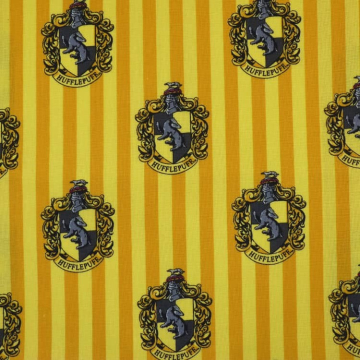 Tissu Poufsouffle Harry Potter - coton