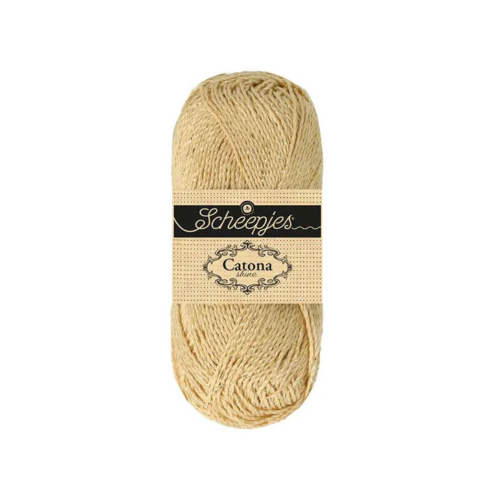 Scheepjes Catona Shine 50g - English tea gold (404 G)
