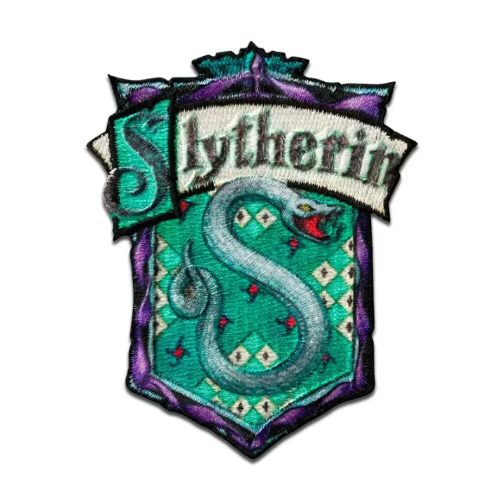 Écusson Harry Potter Serpentard thermocollant – Blason 7,6 x 6,5 cm