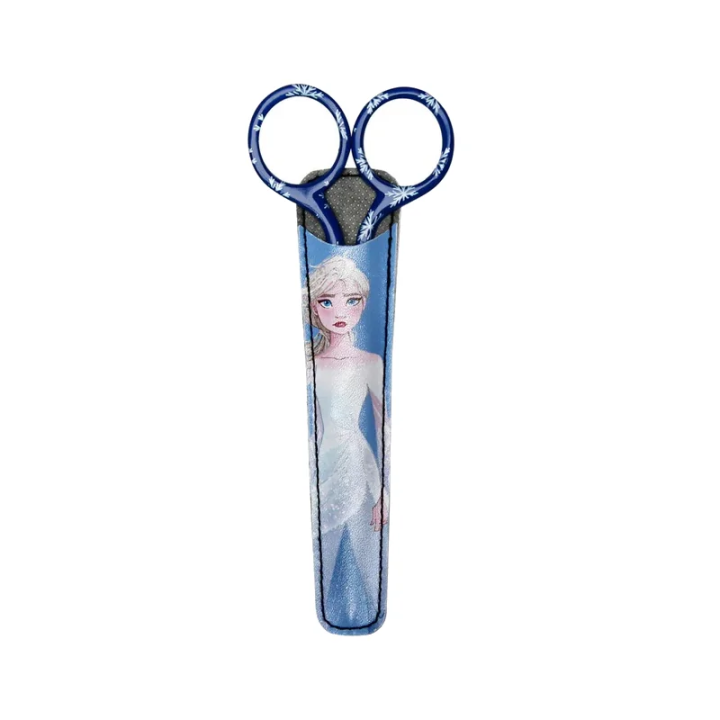 Ciseaux Reine des Neiges II – Bleus avec étui Elsa 15 cm