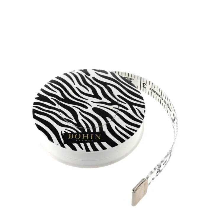 Mètre enrouleur zèbre Bohin 150 cm – Couture & loisirs créatifs