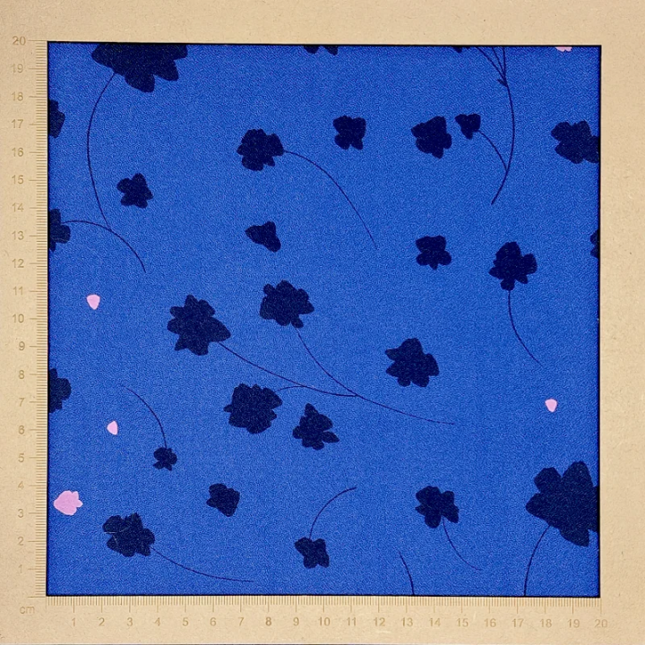 Crêpe de viscose Florette coloris bleu cobalt - Mind the Maker