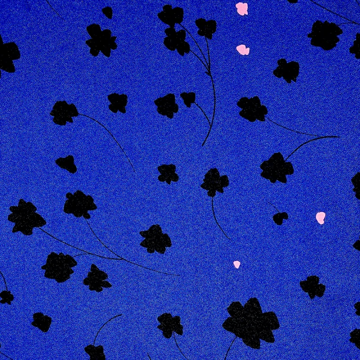 Crêpe de viscose Florette coloris bleu cobalt