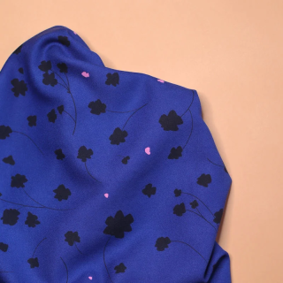 Crêpe de viscose Florette coloris bleu cobalt - Mind the Maker