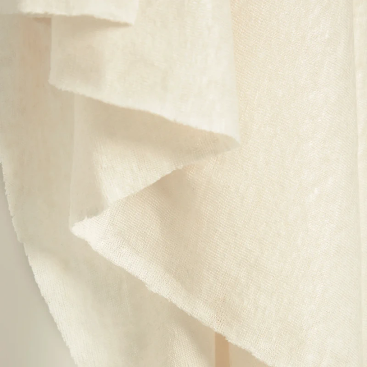 Jersey de lin fin blanc crème Mind the Maker