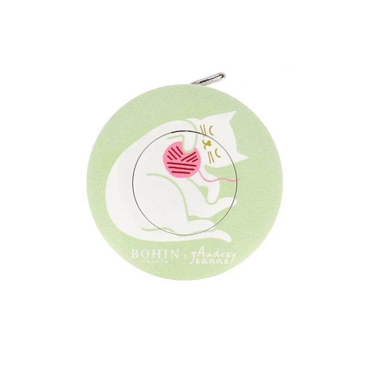 Mètre enrouleur chat pelote Bohin 150 cm