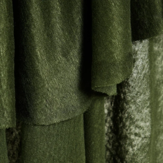 Jersey de lin fin vert kaki Mind the Maker