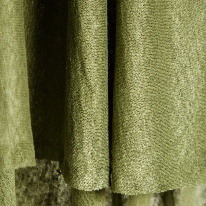 Jersey de lin fin vert olive Mind the Maker