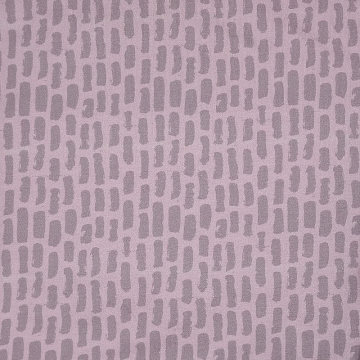 Tissu French Terry Stenzo vieux rose motif moderne coton stretch – sweat léger - au mètre