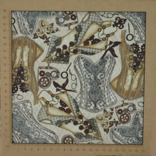 Tissu steampunk corsets - coton