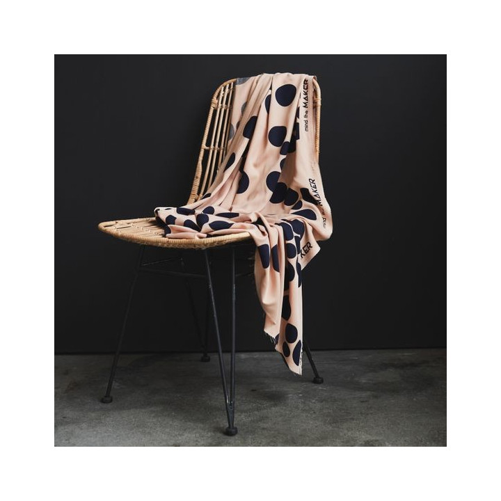 Tissu viscose Mind the Maker About a dot coloris rose