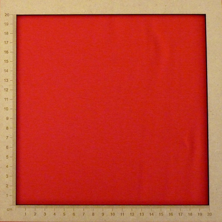 Jersey uni rouge au mètre