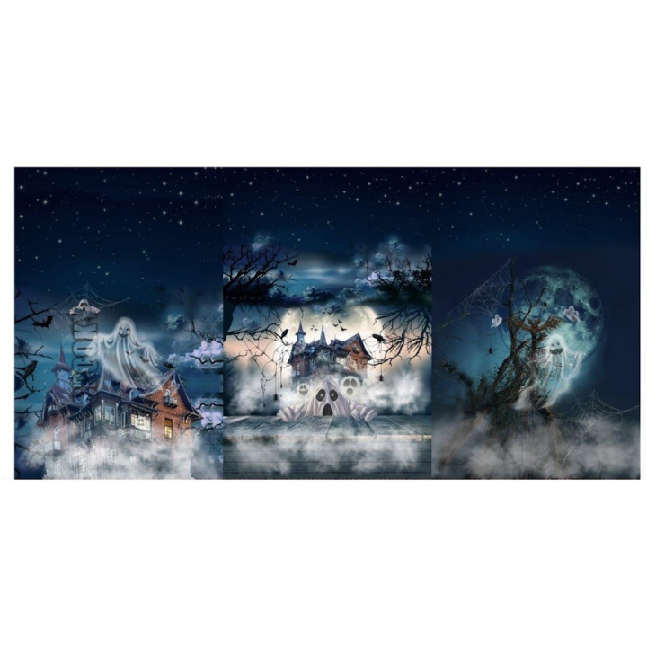 Panneaux de tissu Halloween en french terry