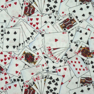 Tissu coton Cartes à jouer Timeless Treasures – Jeux de cartes