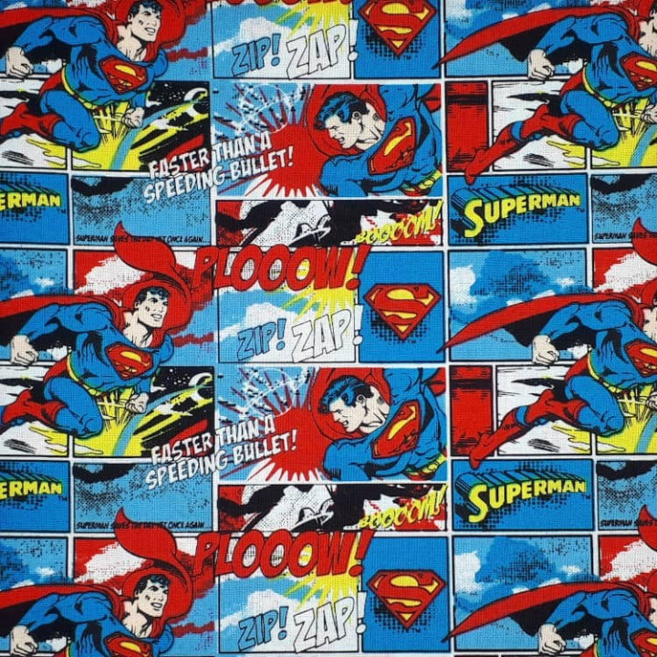 Tissu Superman BD rétro