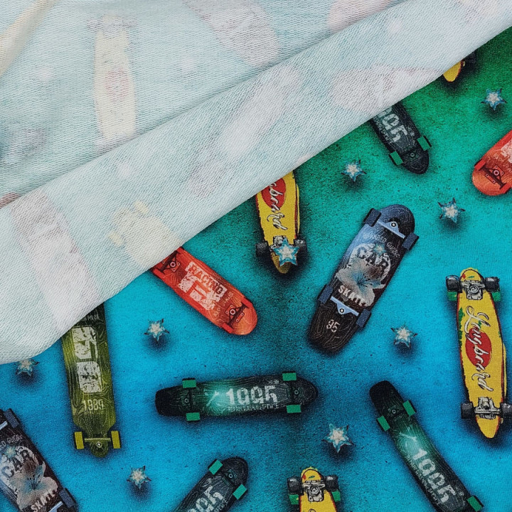 French terry skateboard