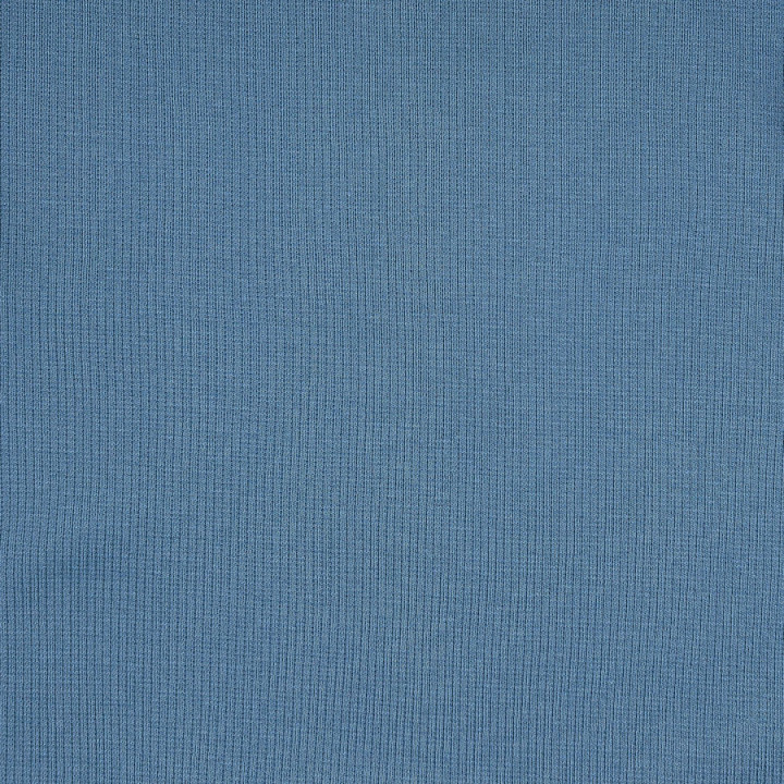 Jersey côtelé bleu canard