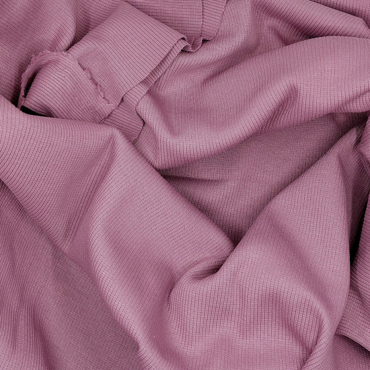 Jersey côtelé mauve parme