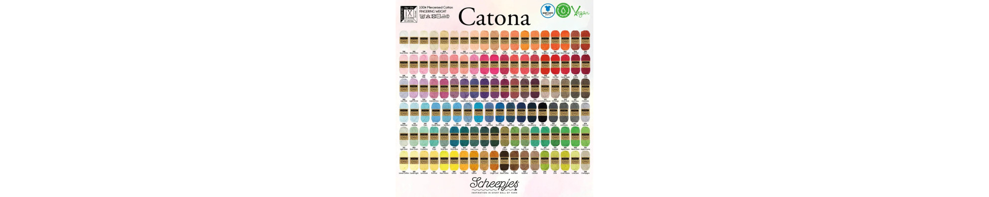 Catona Scheepjes 50g – Fil coton mercerisé pour tricot & crochet