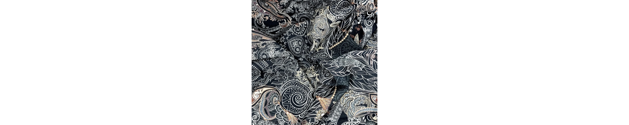 Tissus noirs au mètre – coton, lin, viscose et plus pour couture & décoration