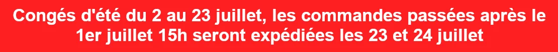 Congés d'été 2026 tissus au mètre
